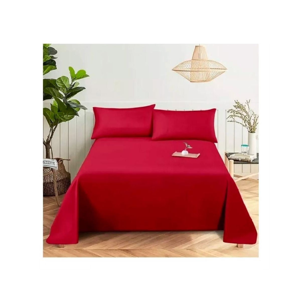 GENERICO - Juego De Sábanas Dos Plazas 4 Piezas