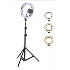 GENERICO - Anillo Aro Luz Led Fotografía 26 Cm + Trípode