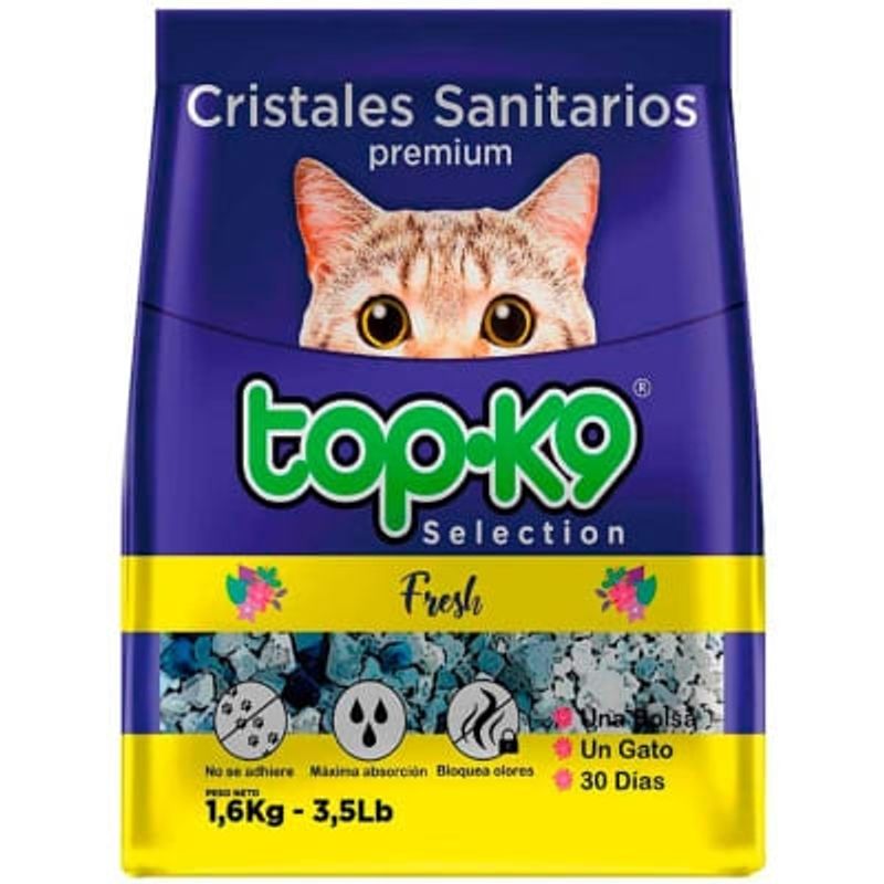GENERICO - Cristales Sanitarios TopK9 Aroma Fresh 1,6Kg.