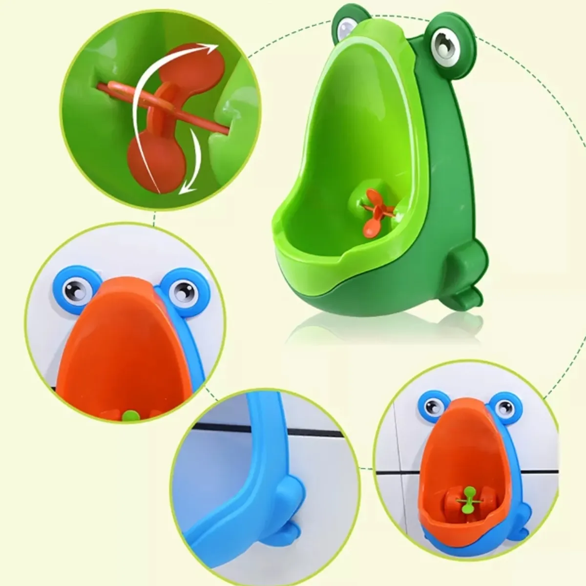 GENERICO - Urinario Infantil Portatil Pegable Para Niños Azúl