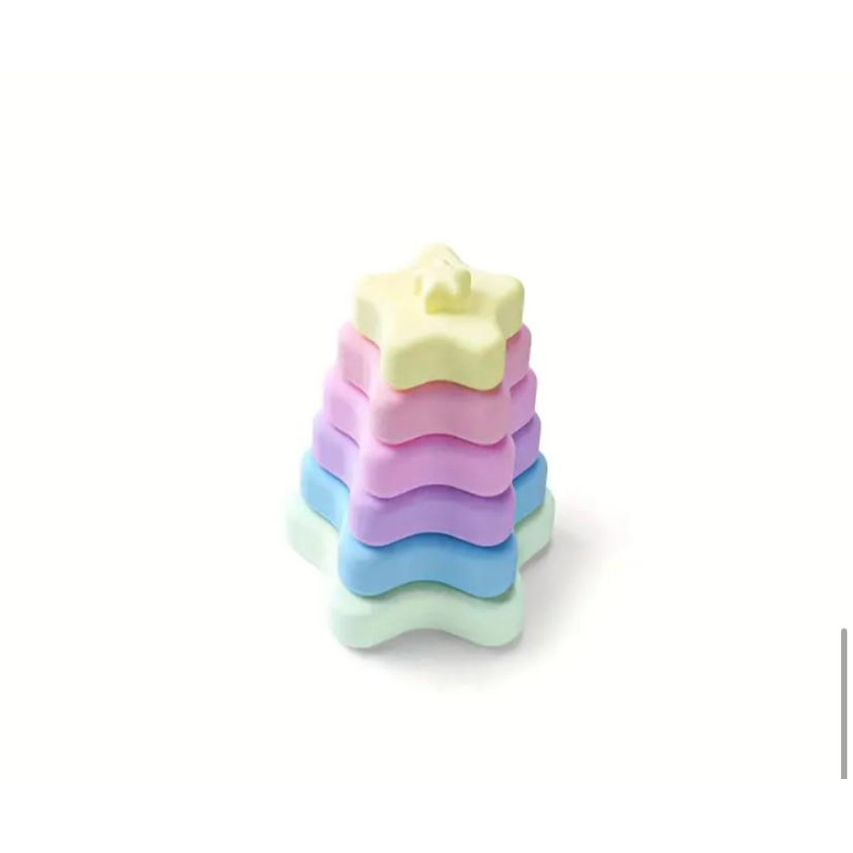 GENERICO - Juguete de Silicona Torre apilable forma de estrella