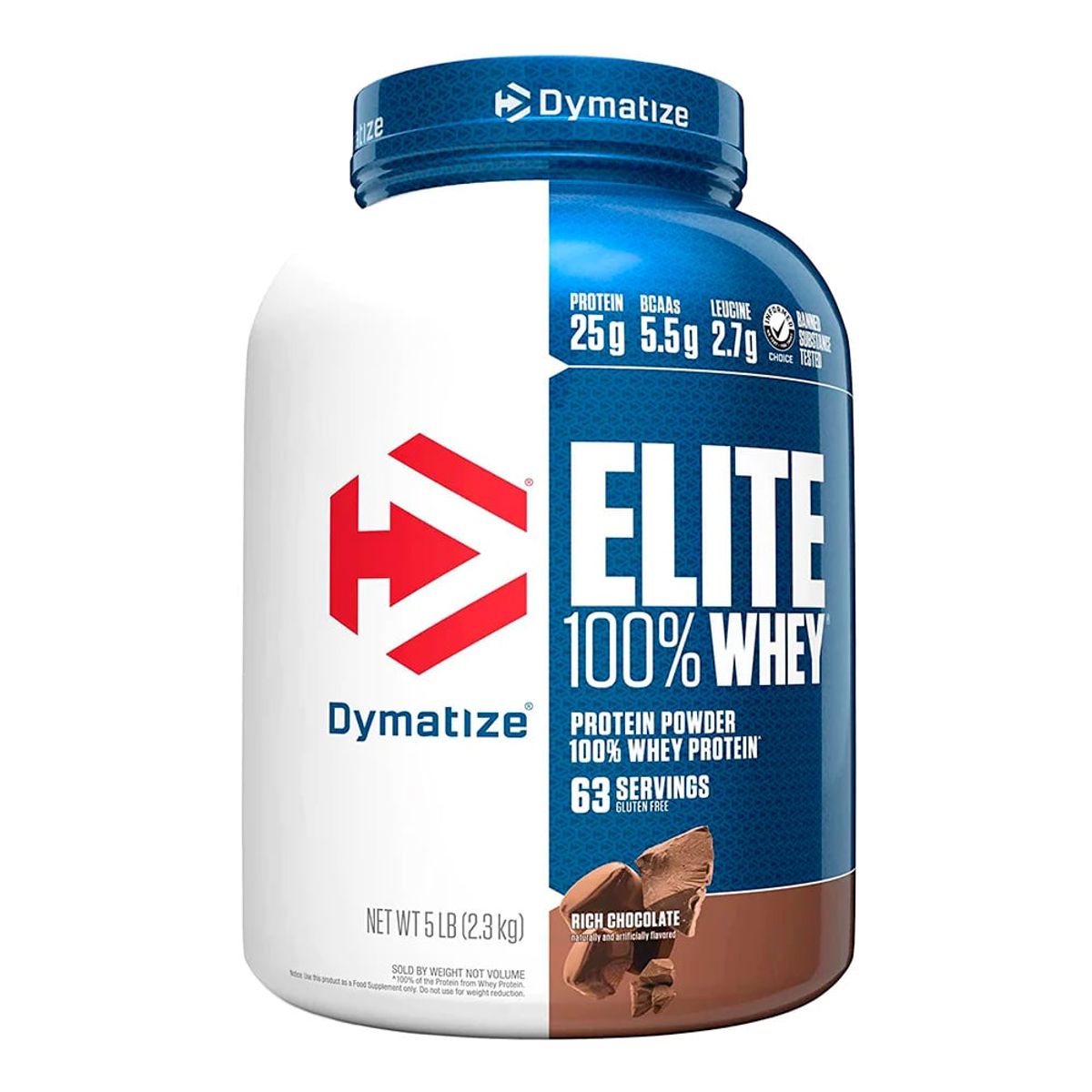 DYMATIZE - Elite 100 Whey Protein Dymatize 5Lb Chocolate.
