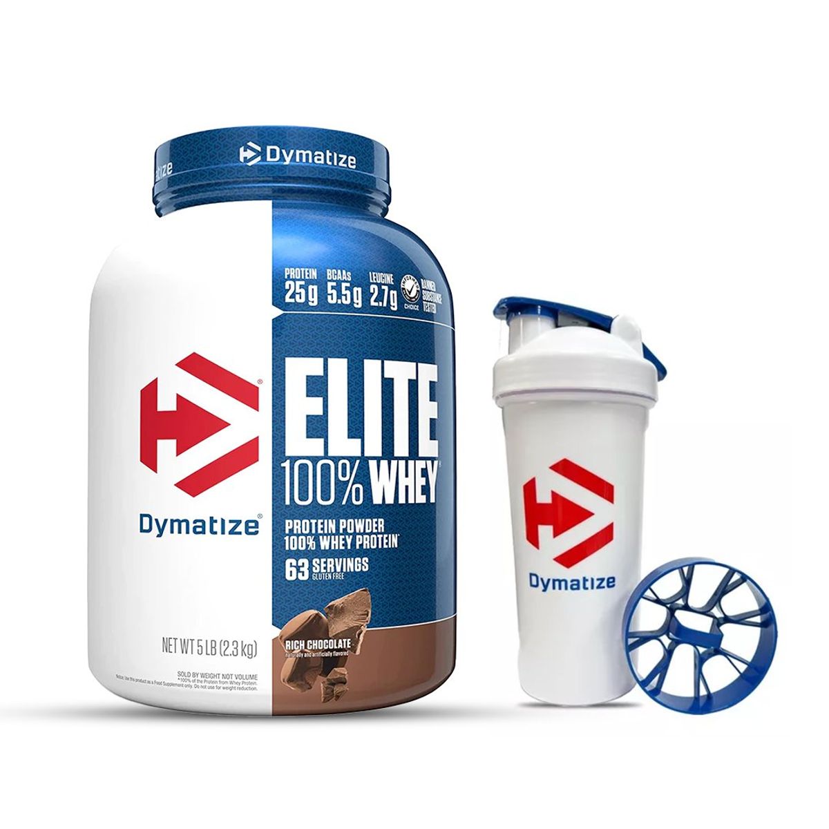 DYMATIZE - Elite 100 Whey Protein Dymatize 5Lb Chocolate.