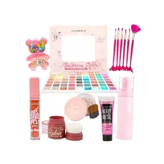 GENERICO - Maquillaje Cosmético Infantil Niñas + Set Brochas
