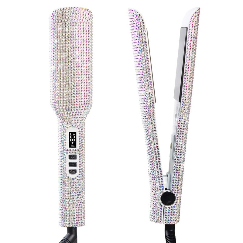 GENERICO - Plancha Cabello Profesional Premium Diamantes Nano Titanium