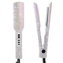 GENERICO - Plancha Cabello Profesional Premium Diamantes Nano Titanium
