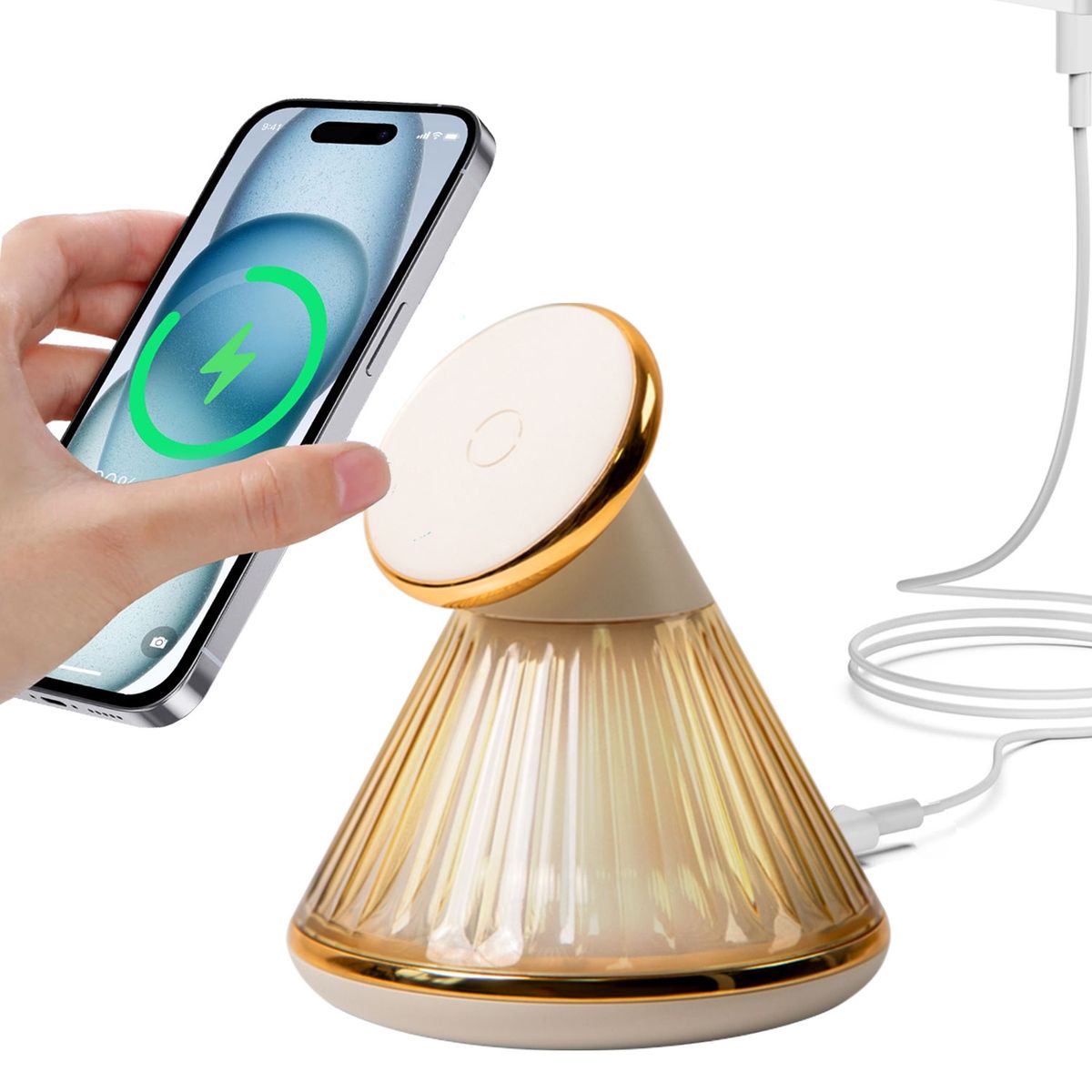 EVERSO - Estación Magnética De Carga Para iPhone Multifuncional Magsafe-Dorado