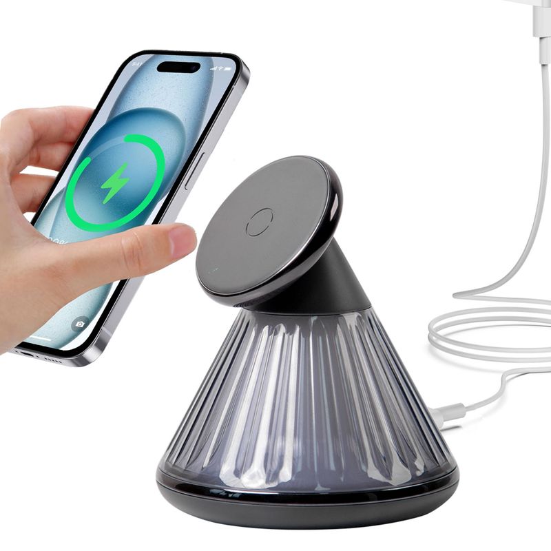 EVERSO - Estación Magnética De Carga Para iPhone Multifuncional Magsafe-Gris