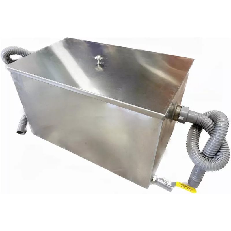 ARTDIY - Separador De Agua Y Aceite De Acero Inoxidable Para Cocina 50×25×25cm