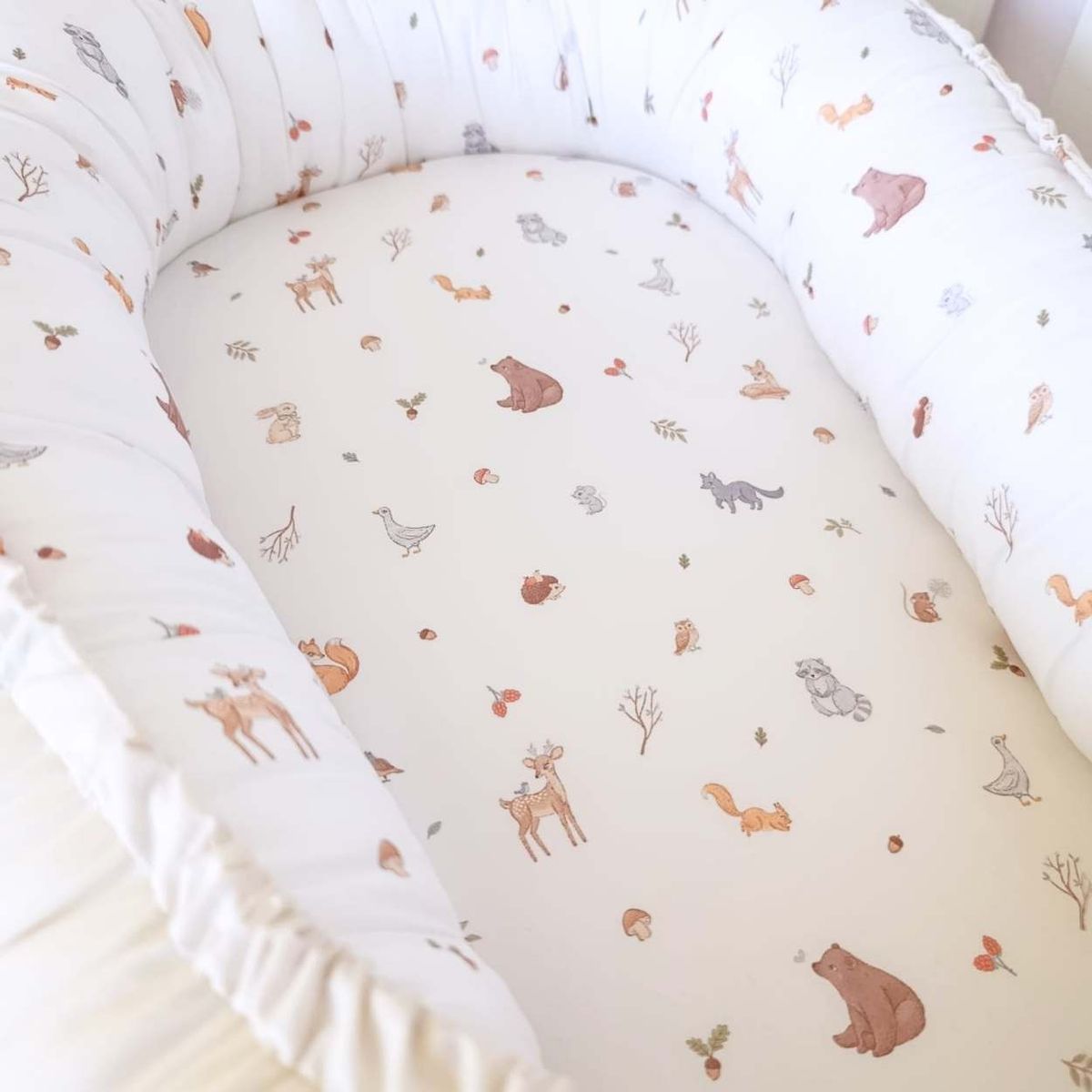 OLIVIA Y SAM - NIDO COLECHO REVERSIBLE BOSQUE ENCANTADO