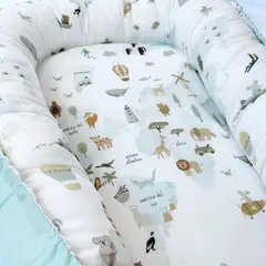 OLIVIA Y SAM - NIDO COLECHO REVERSIBLE MUNDO ANIMAL