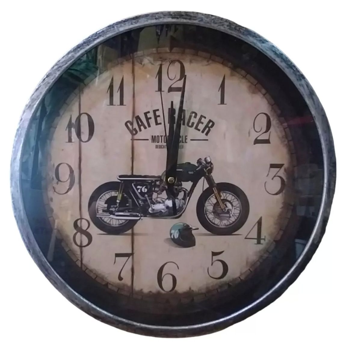 GENERICO - Reloj De Pared Redondo 30cm Rebel Rider Decorativo M107
