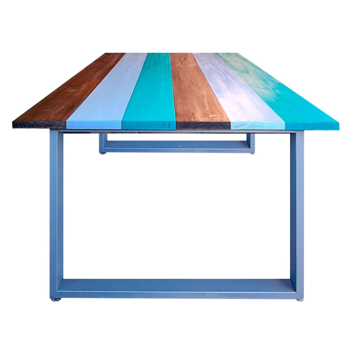 ARTE CHICO - Mesa Comedor Patas Metálicas colores Vintage