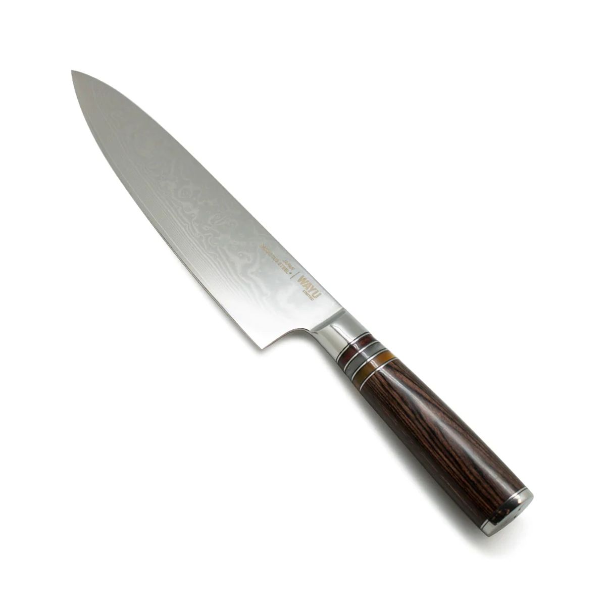 WAYU - Cuchillo Damascus Brown Pakka Wayu Limited 33CM Resistente