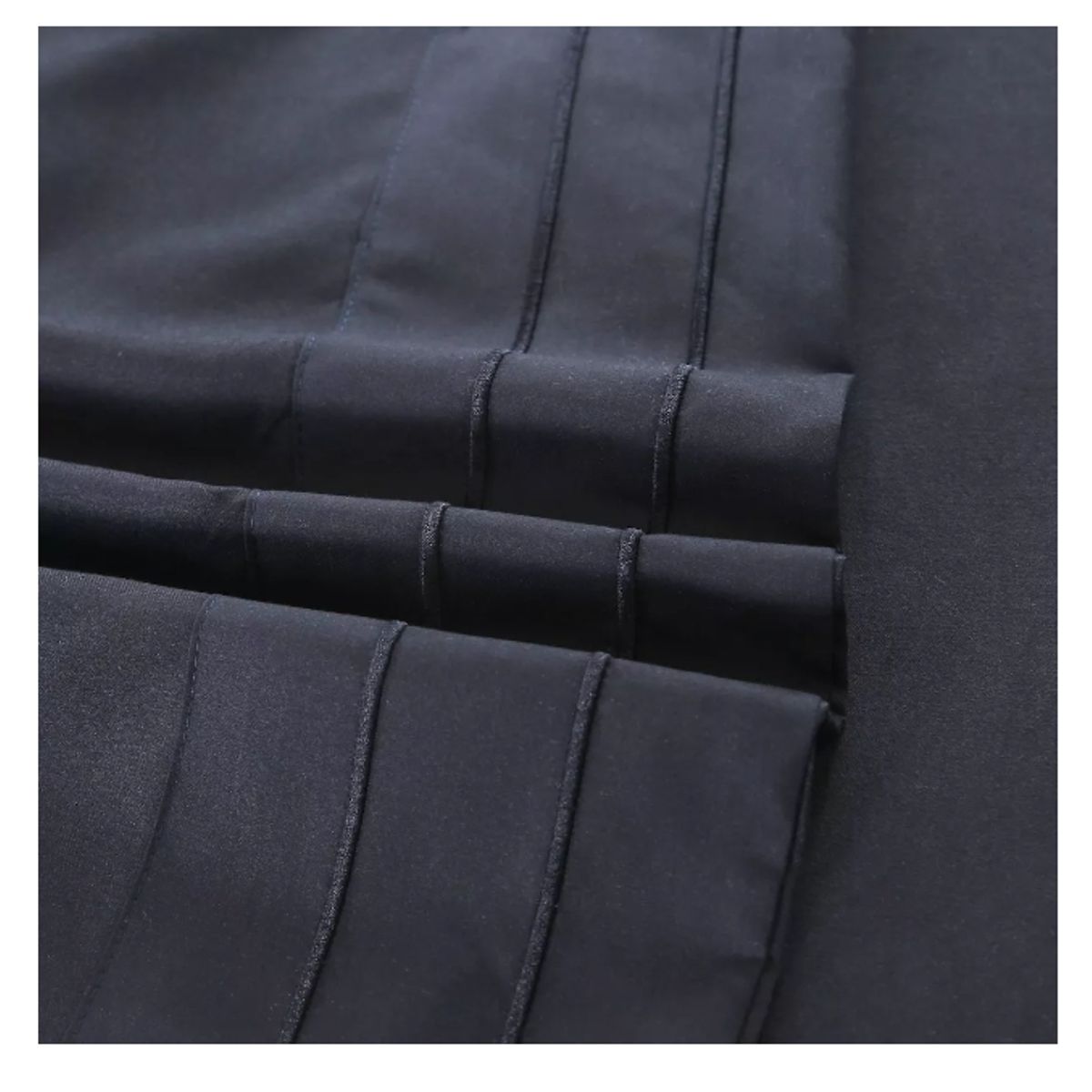 GENERICO - Juego De Sabanas 500 Hilos 2 Plazas Negro