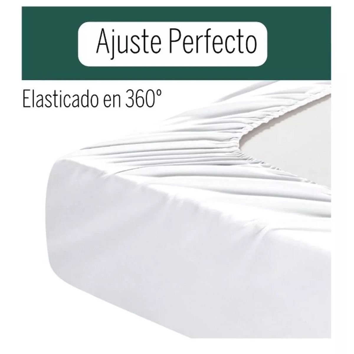 GENERICO - Juego De Sabanas 500 Hilos 2 Plazas Negro