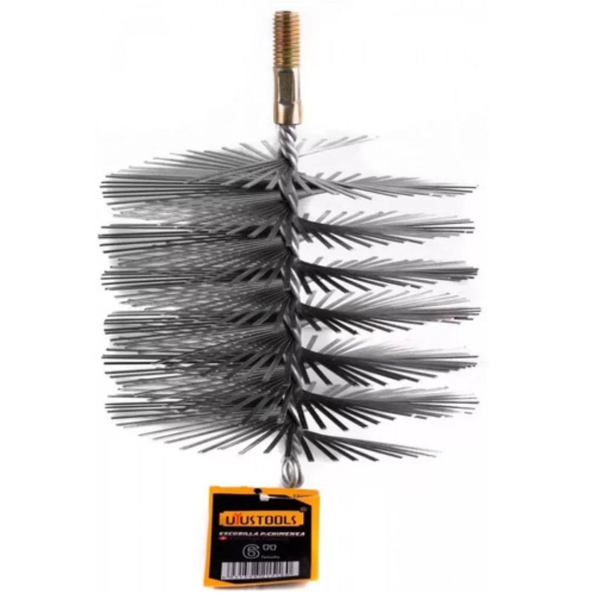 GENERICO - Escobilla Limpiador De Chimeneas De 6 Pulgada Redonda 14,7cm