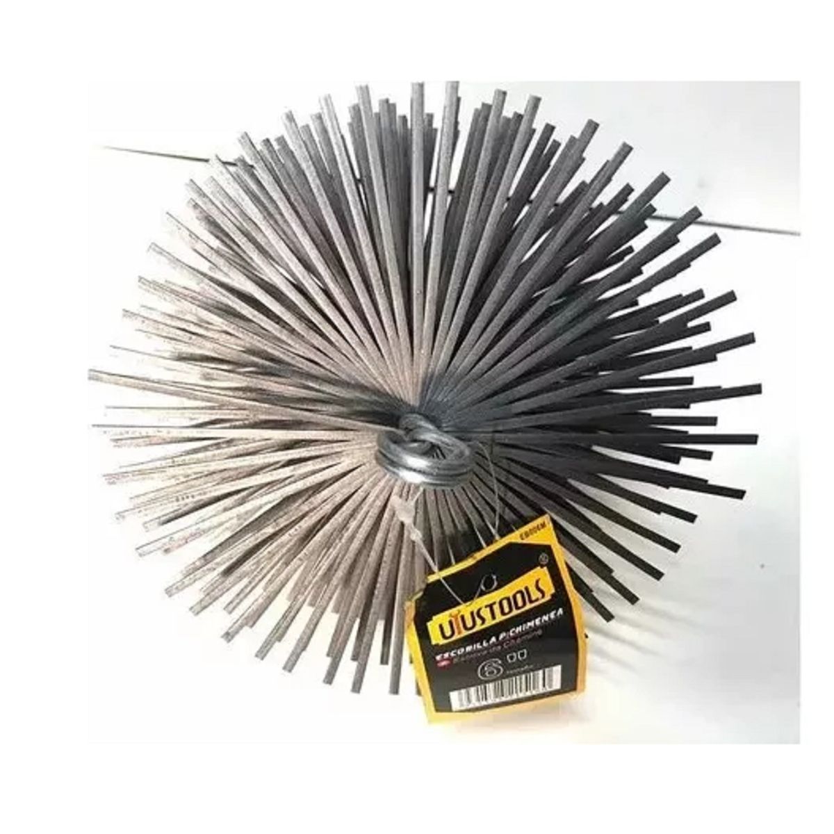 GENERICO - Escobilla Limpiador De Chimeneas De 6 Pulgada Redonda 14,7cm