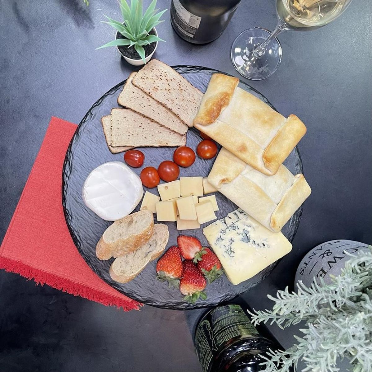 IMAHE - TABLA PIZZA MELAMINA REDONDA 35 CM NEGRA IMAHE