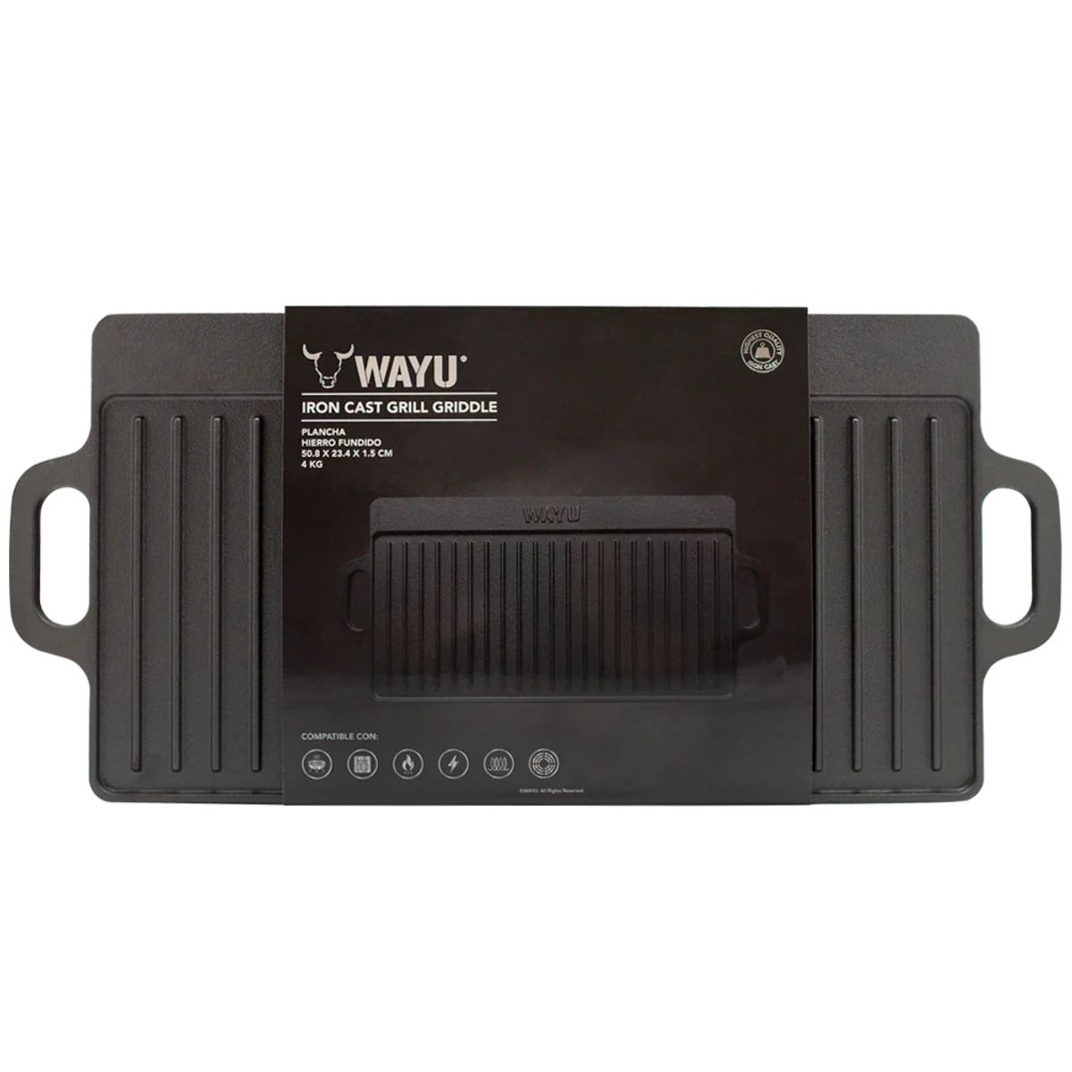 WAYU - Plancha Iron Cast 50.8*23.4cm Wayu Asado Cocina BBQ Parrilla