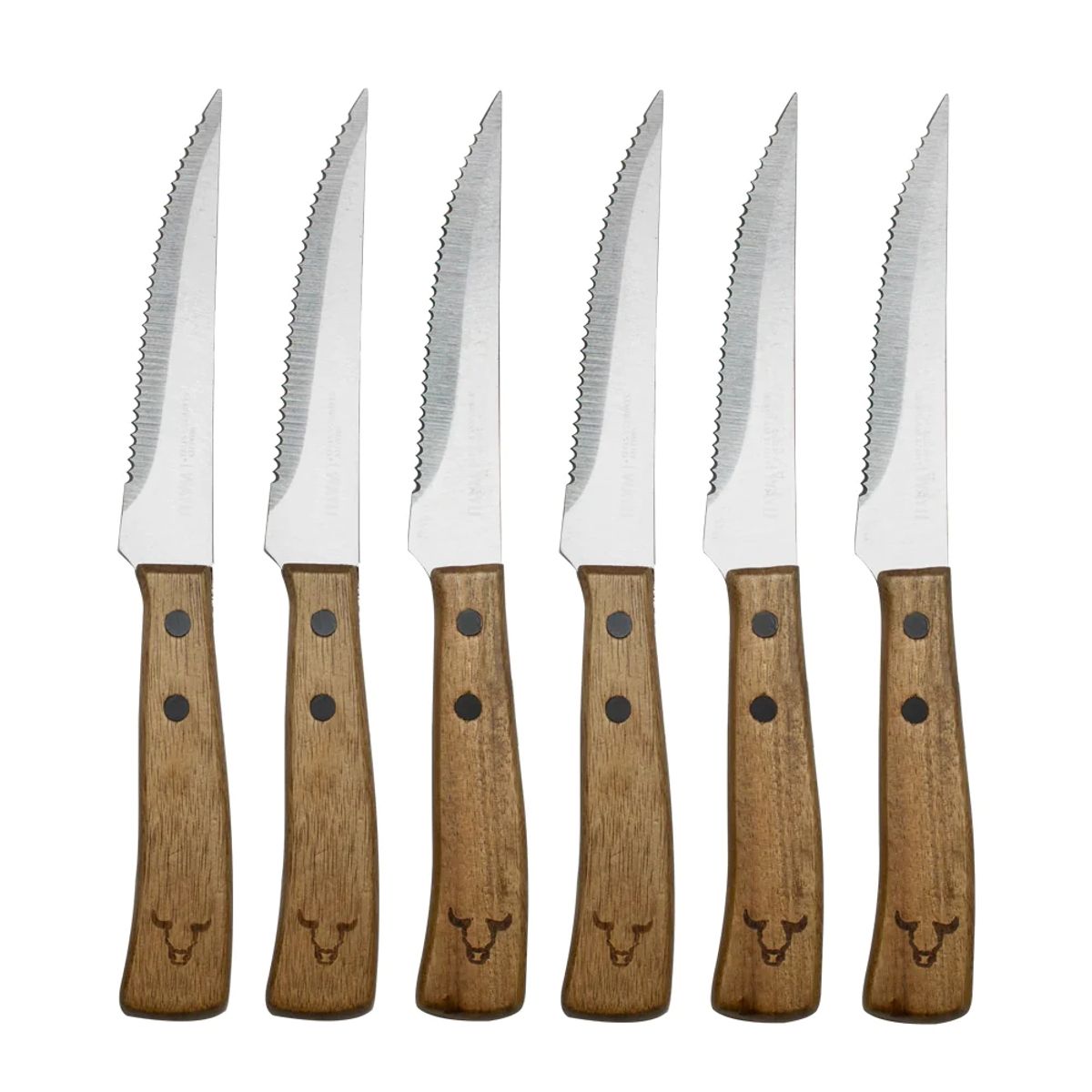 WAYU - Juego Cuchillos Prm 6pcs Wayu 14cm Asado Bbq Cocina