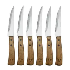WAYU - Juego Cuchillos Prm 6pcs 11cm Asado Bbq Cocina