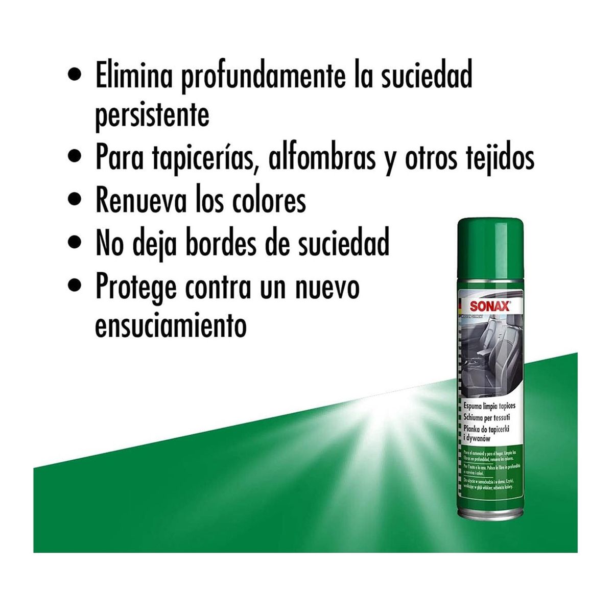 SONAX - Espuma Limpia Tapices Sonax 400 ml Renueva tus Tapizados