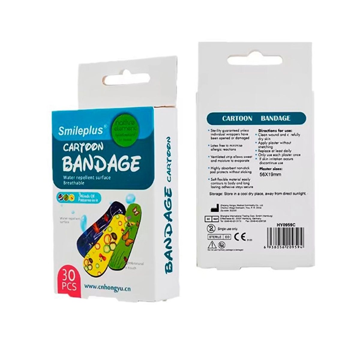 GENERICO - Parche Curita Smileplus Infantil Clasico 3 Modelos