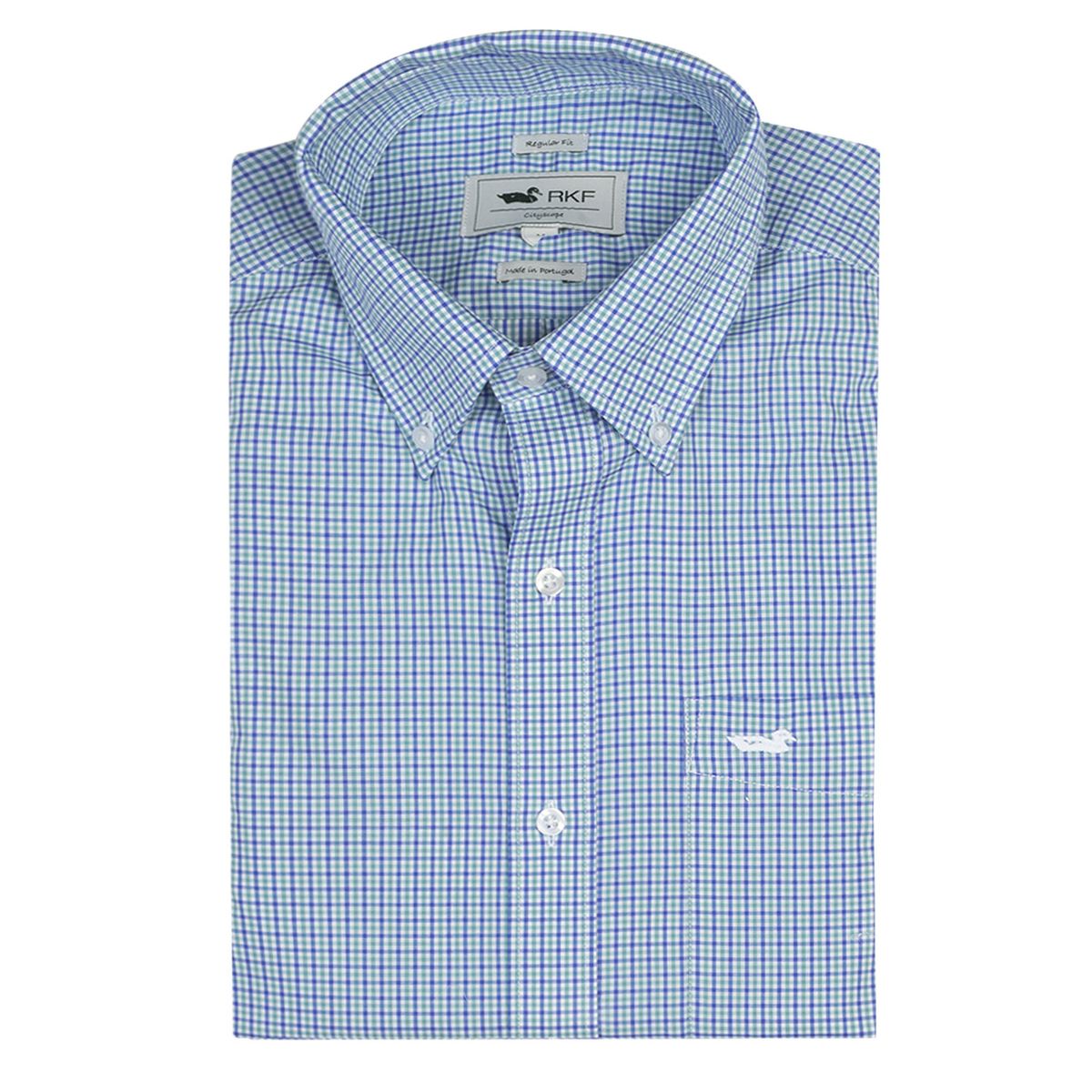 ROCKFORD - Camisa EasyIron Hombre Cuello Button-Down Azul ROCKFORD