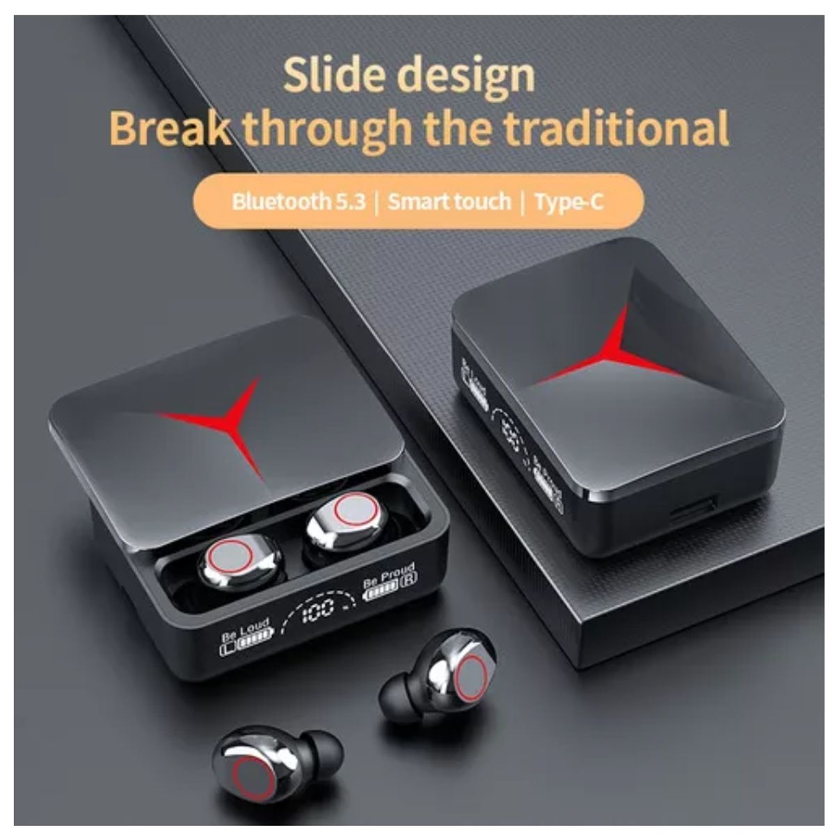 GENERICO - Audifonos Inalambricos M90 Pro Tws Bluetooth 5.3 Color Negro