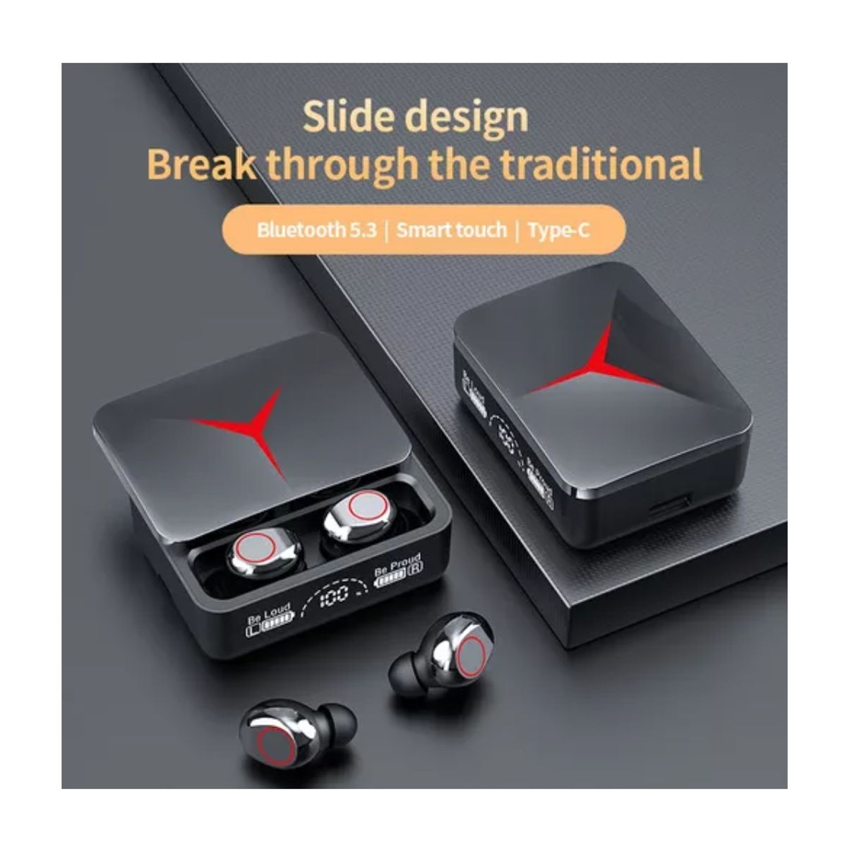 GENERICO - Audifonos Inalambricos M90 Pro Tws Bluetooth 5.3 Color Negro