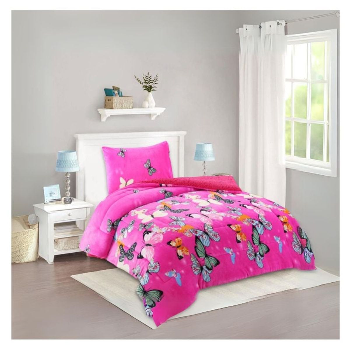 GENERICO - Cobertor Invierno Plush Plaza y Media De Diseños Con Chiporro