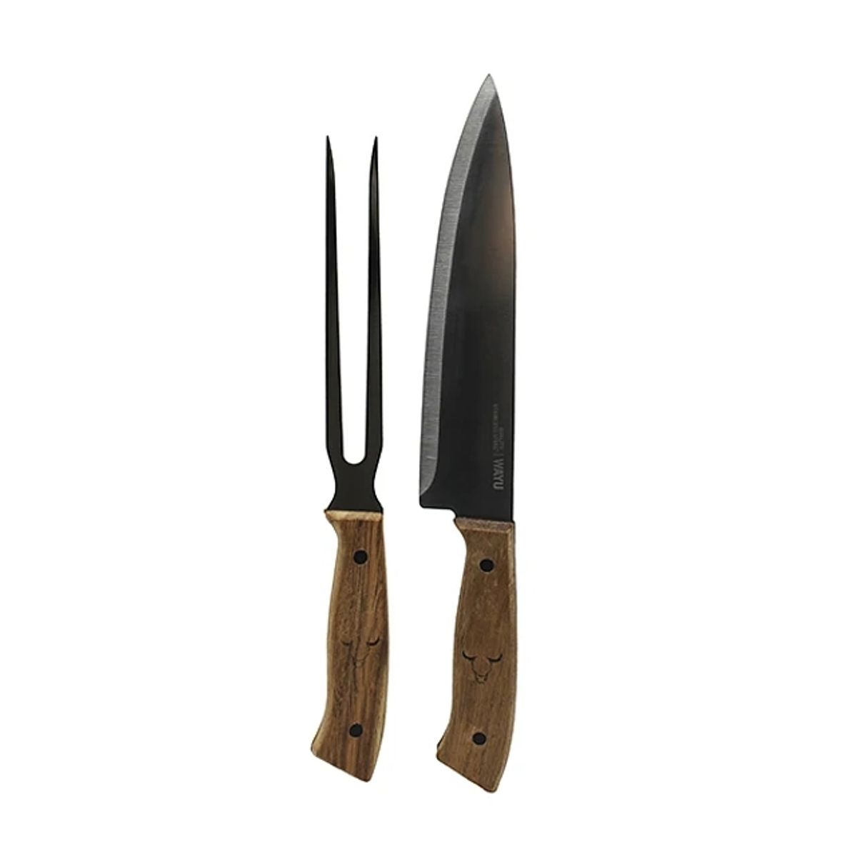 WAYU - Set Cuchillo Tenedor Prm Wayu Con Revestimiento Antiadherente