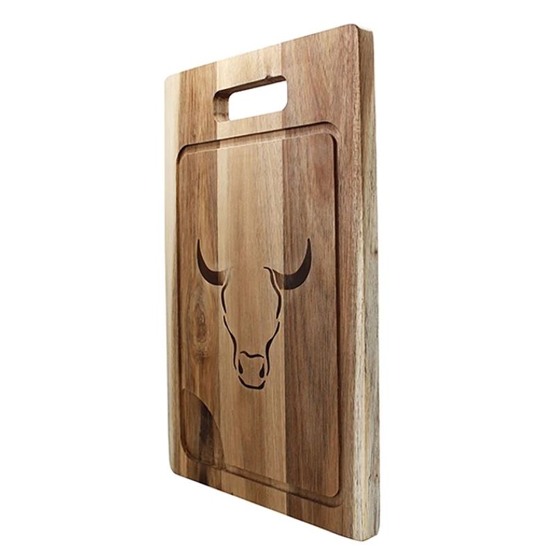 WAYU - Tabla Wayu 40x26cm Madera de Acacia Para Asados BBQ Parrilla