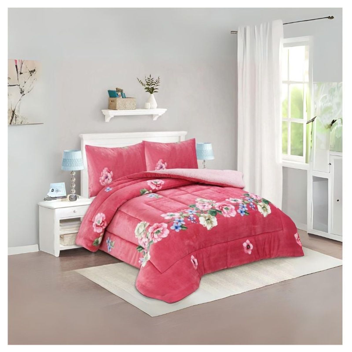 GENERICO - Cobertor Invierno Plush Plaza y Media De Diseños Con Chiporro