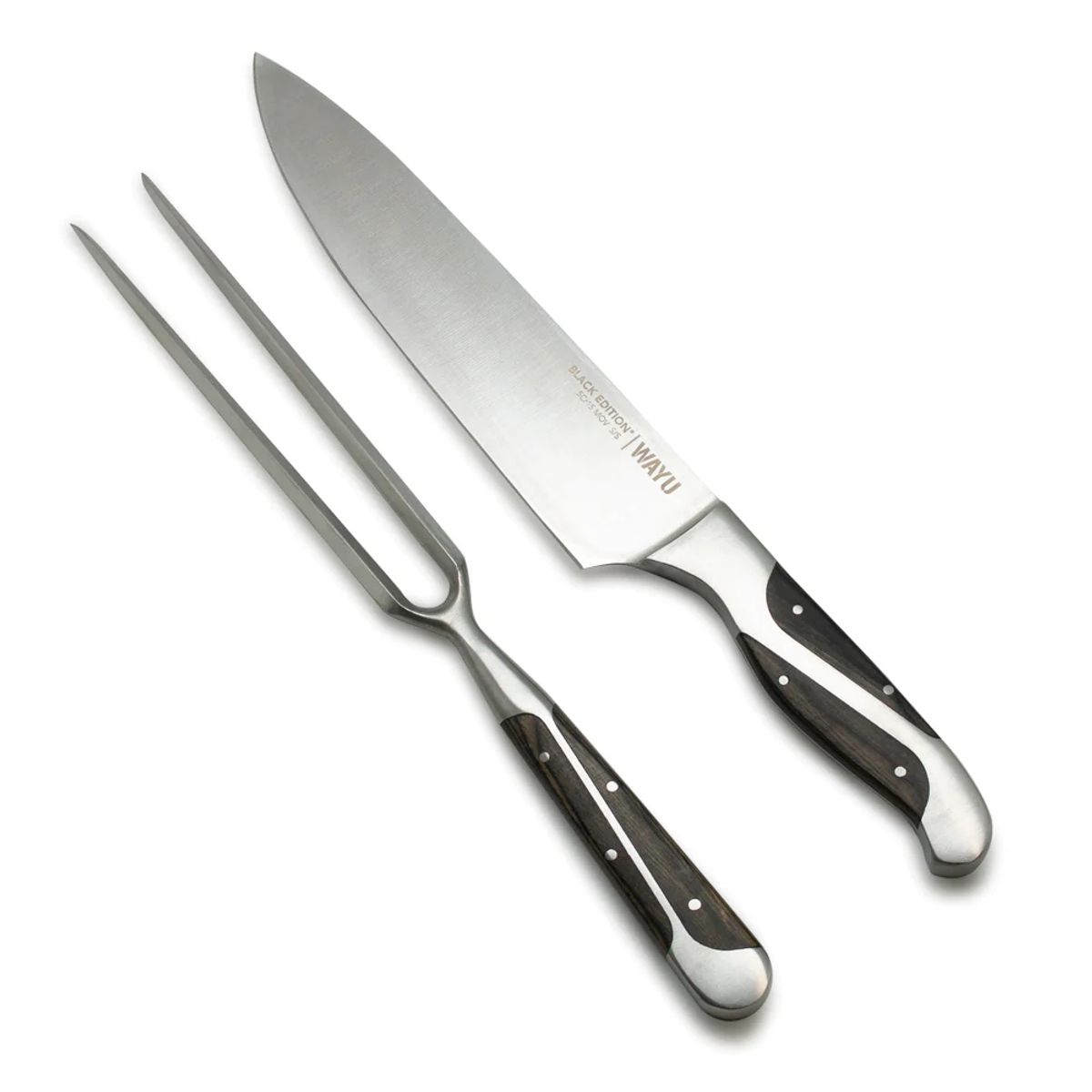 WAYU - Set Parrillero Wayu Black Edition Cuchillo Con Pincho Premium