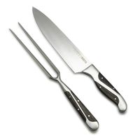 Set Parrillero Black Edition Cuchillo Con Pincho Premium