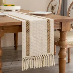 AZ AURAZEUS - Camino De Mesa Decoracion Yute Manteles De Centro 180 x 30