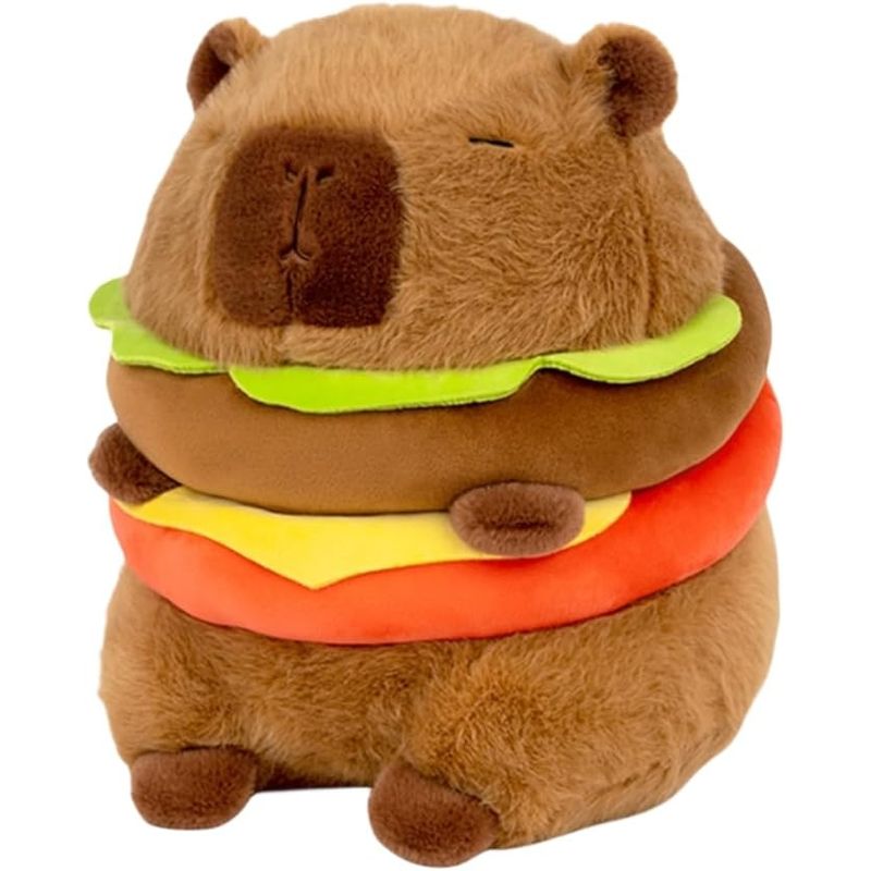 GENERICO - Peluche Hamburguesa Capibara Tierno para Regalo