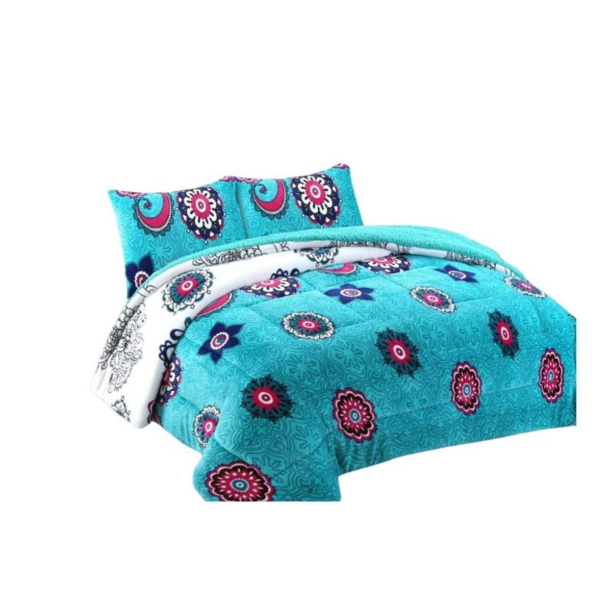 GENERICO - Cobertor Invierno Plush Con Chiporro 2 Plazas Diseños