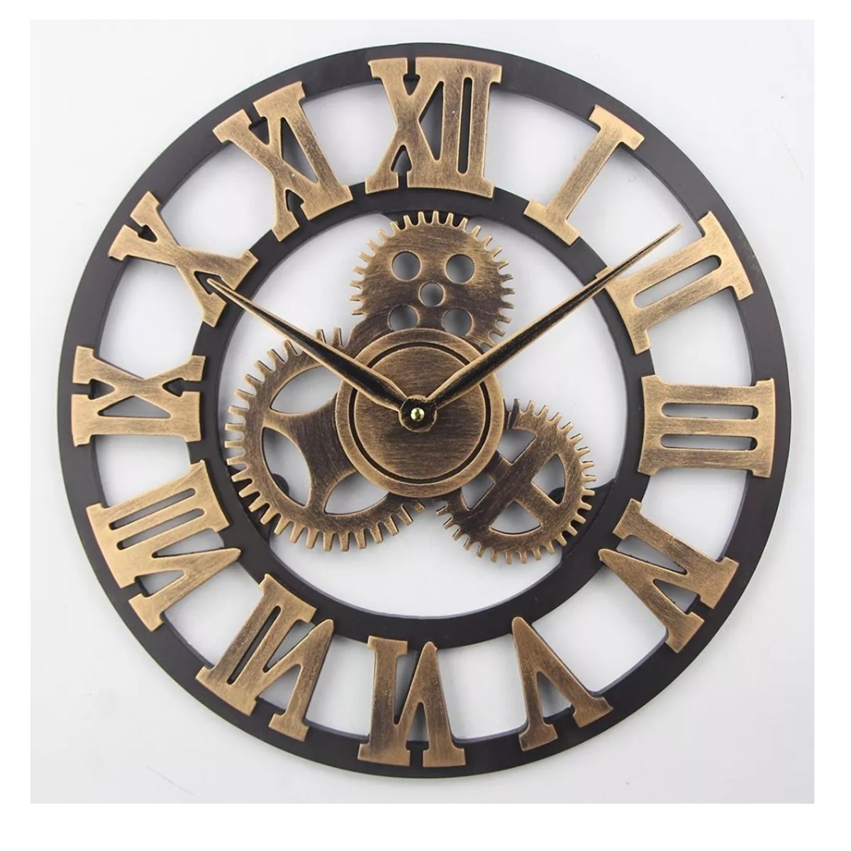 GENERICO - Reloj De Pared Números Romanos Espalda Abierta Elegante