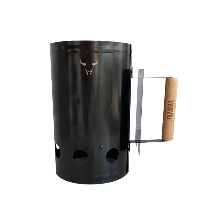 WAYU - Chimenea De Acero Iniciador Fuego Carbon Rapido Parrilla Wayu