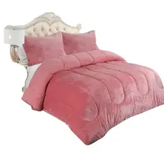 GENERICO - COBERTOR UNICOLOR Con Chiporro y Plush Para Invierno TF