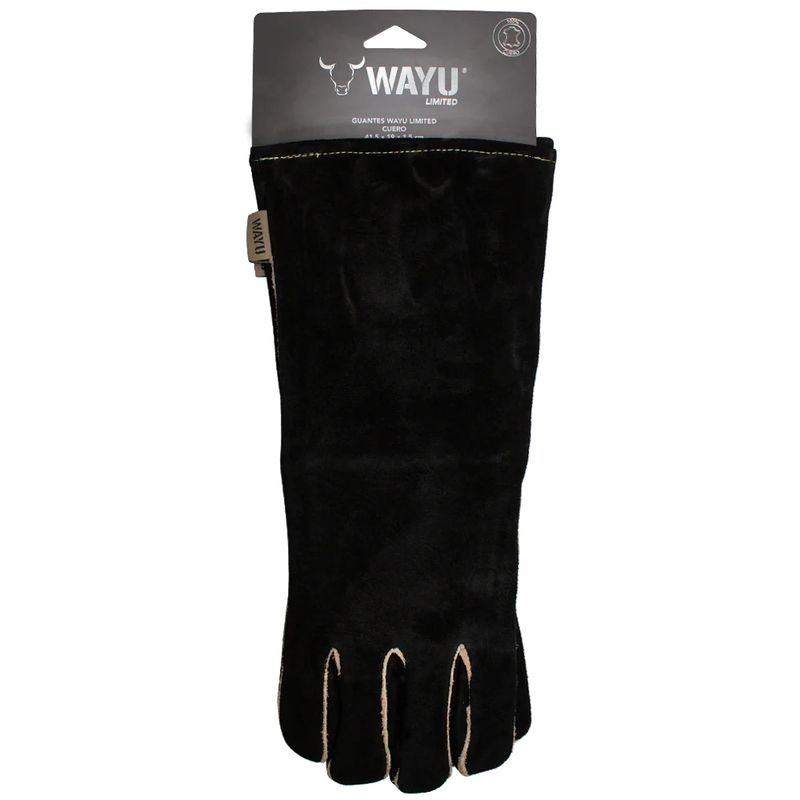 WAYU - 2 Guantes De Cuero Parrillero Wayu Alta Temperatura Limitad