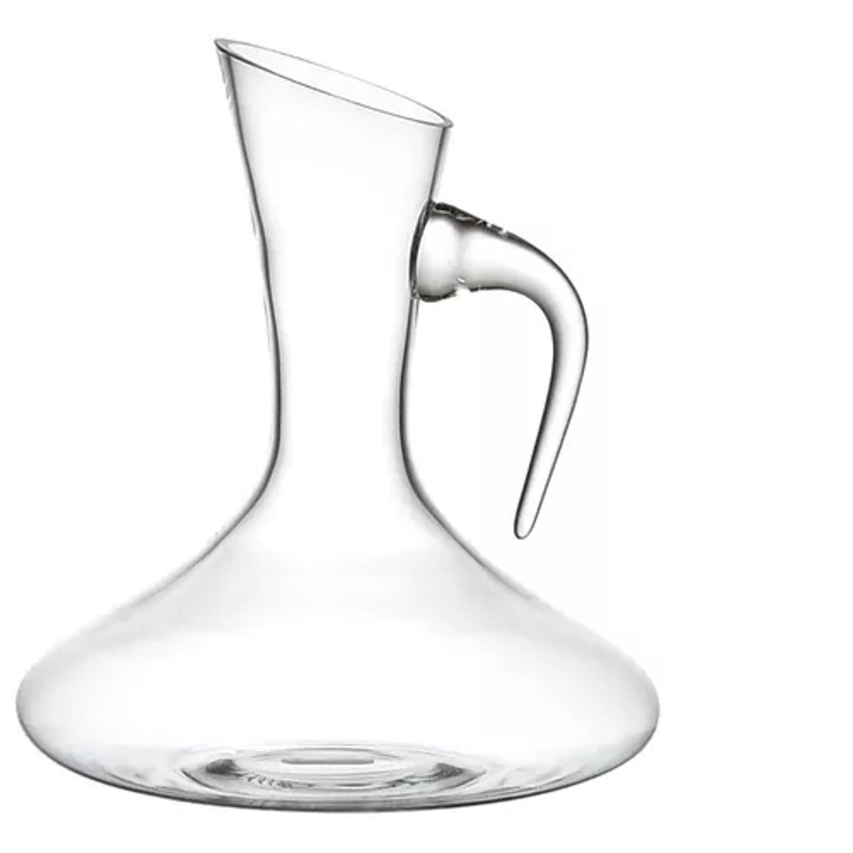 GENERICO - Decantador Aireador De Vino Con Manilla Vidrio 1500 Ml