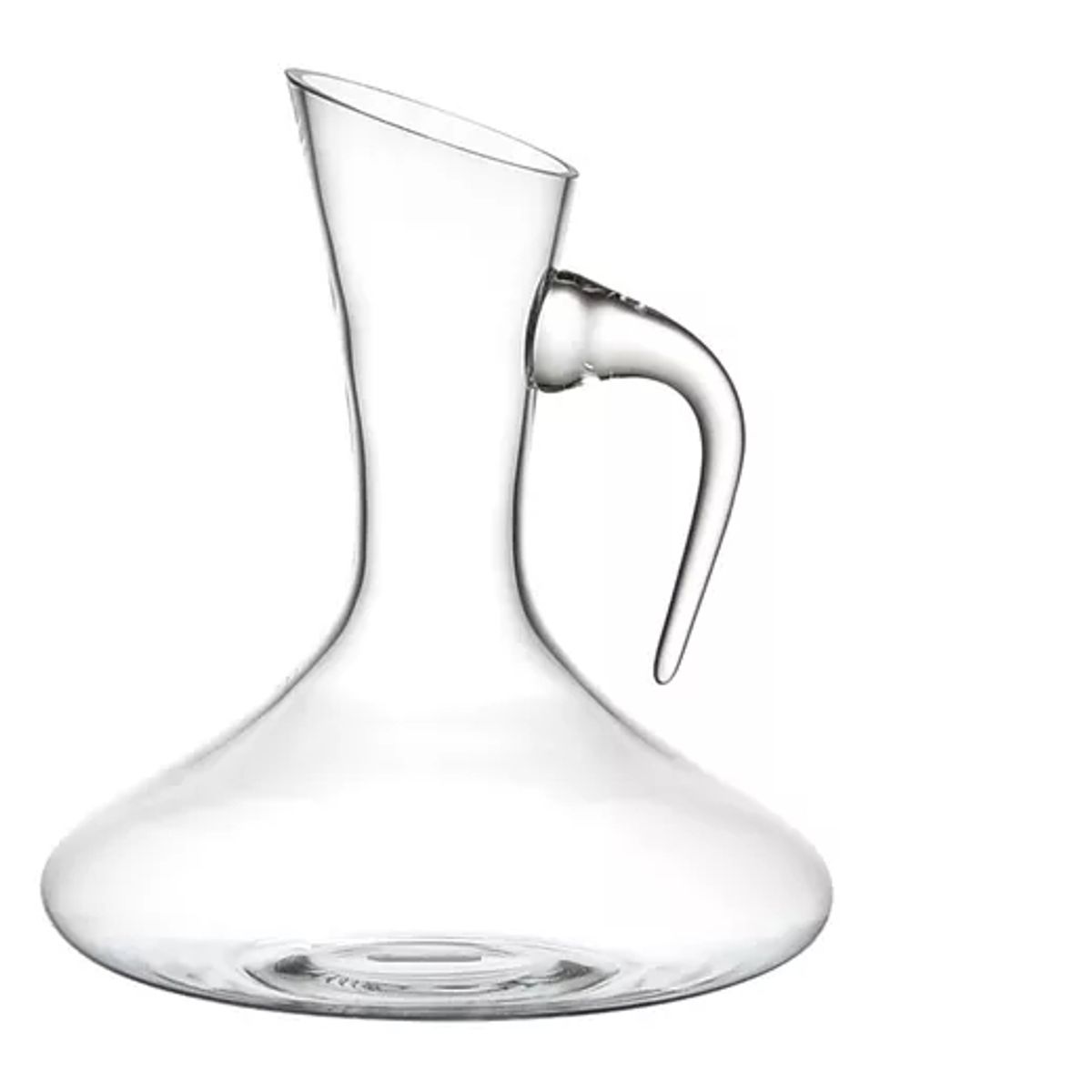 GENERICO - Decantador Aireador De Vino Con Manilla Vidrio 1500 Ml