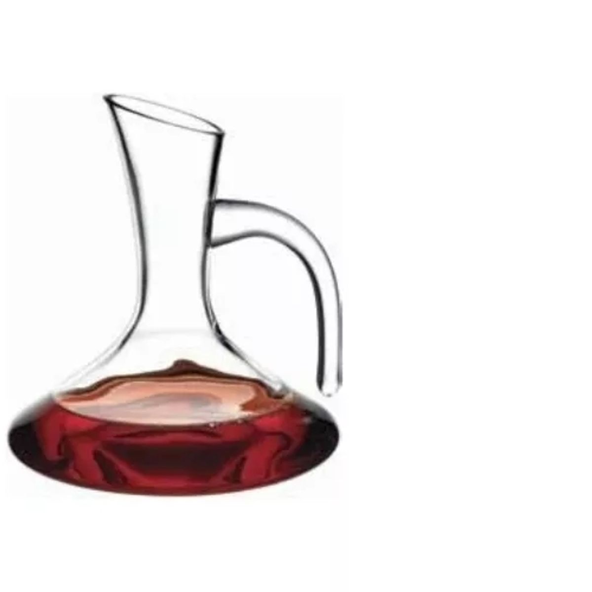 GENERICO - Decantador Aireador De Vino Con Manilla Vidrio 1500 Ml