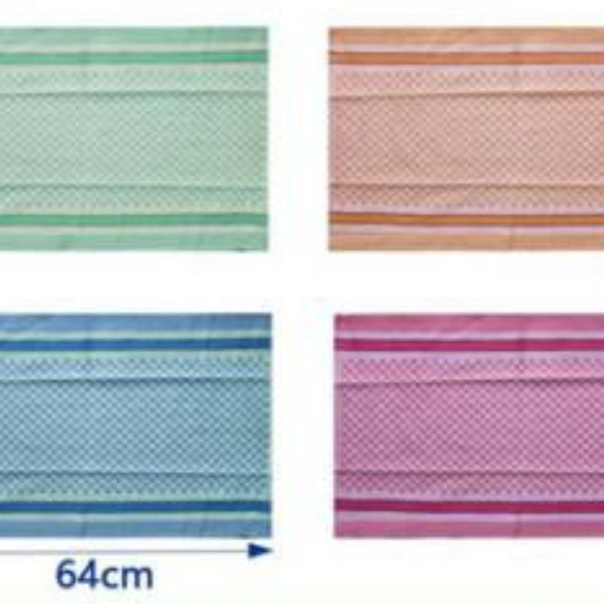 OEM - Set 3 Paños Algodón De Cocina 64x38cm