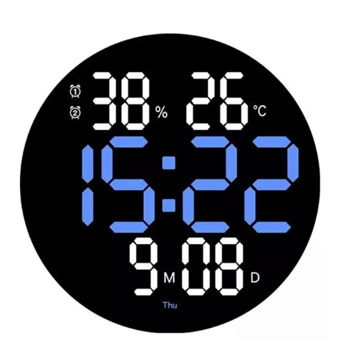 GENERICO - Reloj De Pared Digital Led Grande Con Control Remoto 10