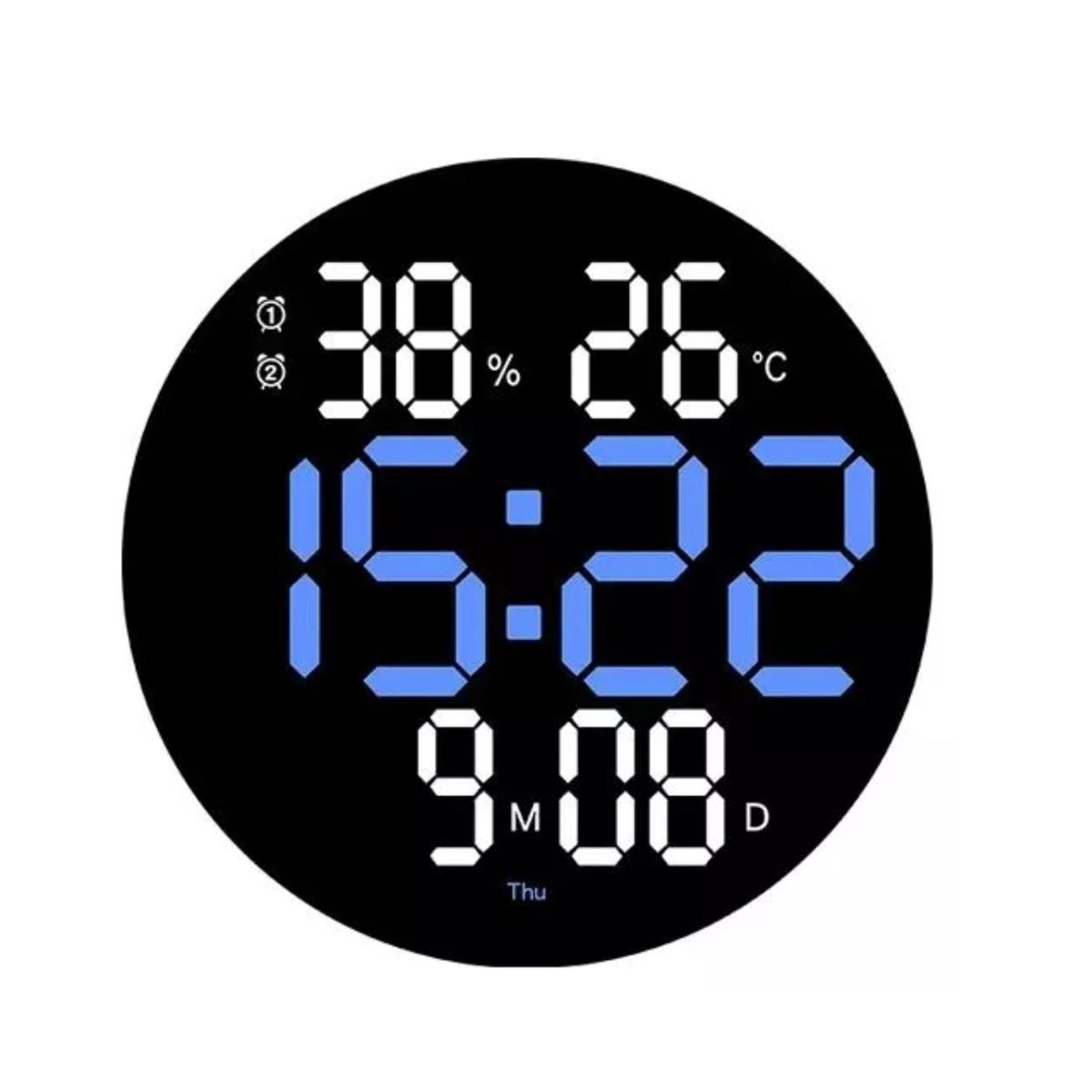 GENERICO - Reloj De Pared Digital Led Grande Con Control Remoto 10